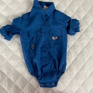 Bull Red Fishing Onsie